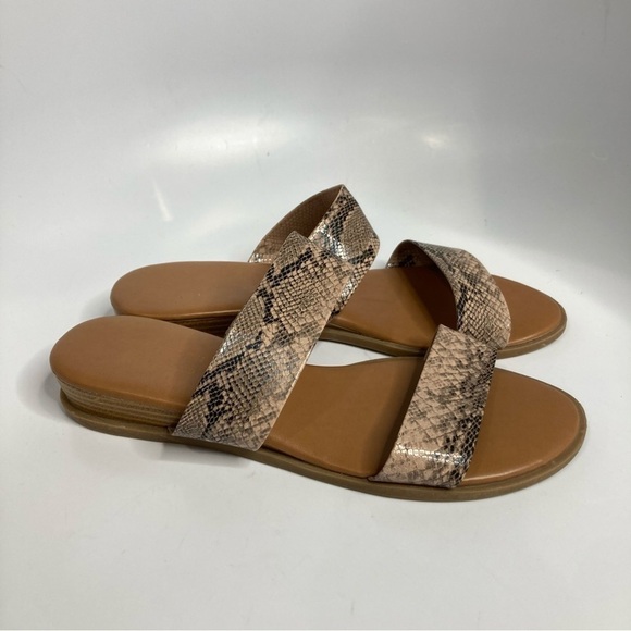 LC Lauren Conrad snake Skin sandals size 8/8.5 - Picture 1 of 10